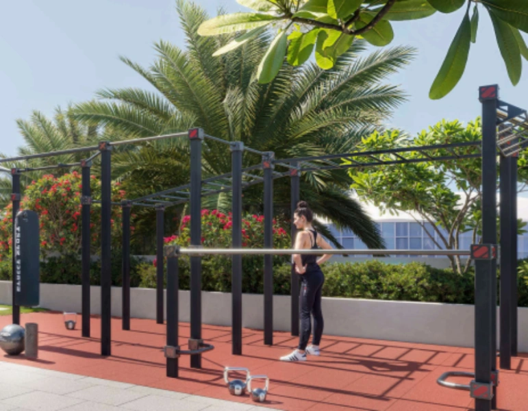 Stilvolle Ein-Zimmer-Wohnung mit Abstellraum Modernes Design