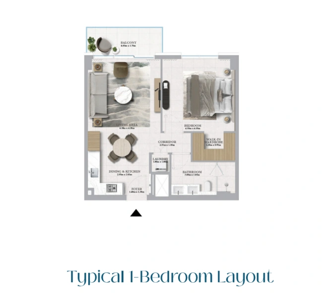 Traumhaftes 1-Zimmer-Apartment mit Meerblick in exklusiver Wasservillenanlage