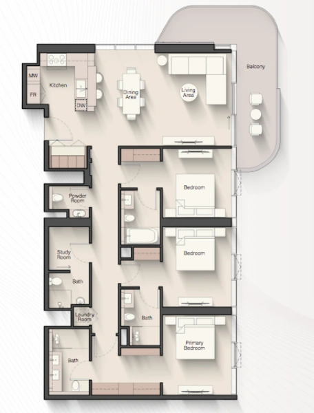 Luxuriöses 3-Schlafzimmer-Penthouse mit Parkettböden - Ihr ultimatives Traumhaus