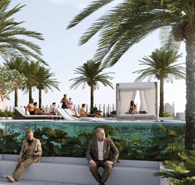 2-Zimmer Etagenwohnung in Dubai, direkt bei der deutschen Schule, voll möbliert