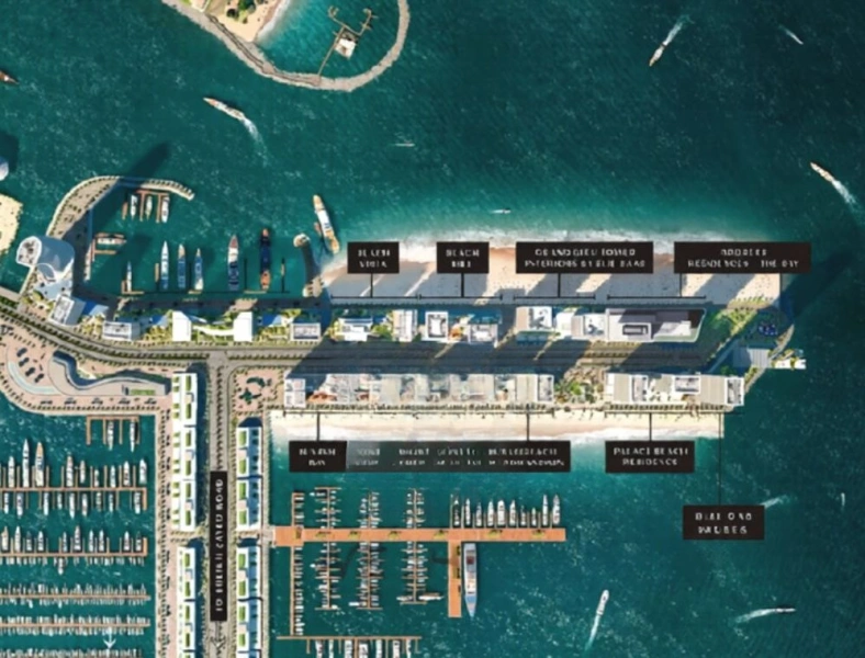 Luxuriöses Wohnen direkt am Strand in einem elegant gestalteten 3-Schlafzimmer-Apartment