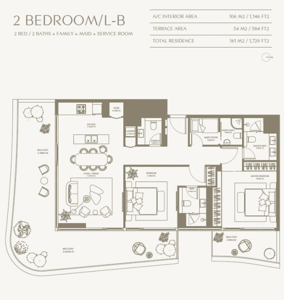 Luxuriöses 2-Zimmer-Apartment mit Resort-Feeling in Top-Lage!