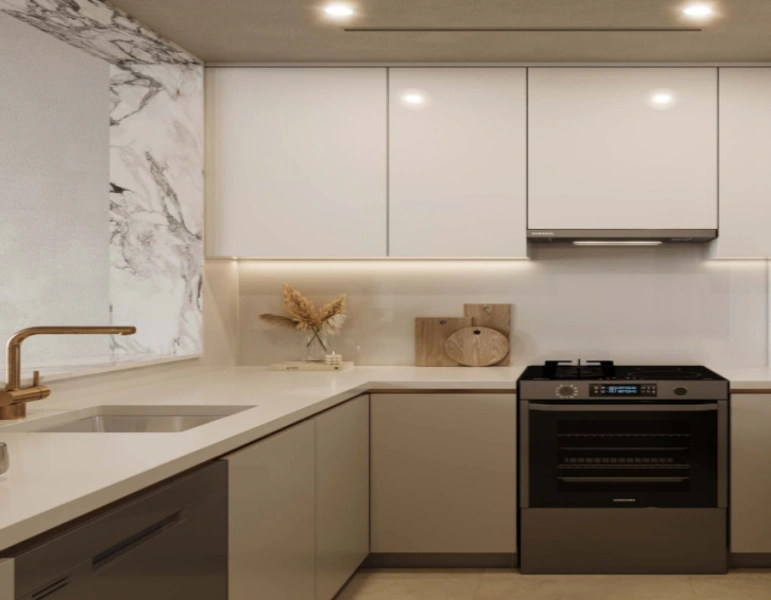 Stilvolle 3-Schlafzimmer-Wohnung mit Angestelltenzimmer, mit modernem Design