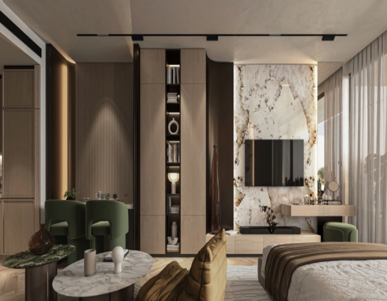 Studio-Apartment mit Jacuzzi