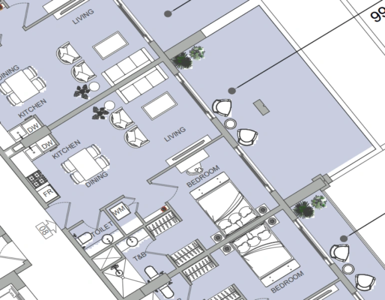 Stilvolle Wohnung mit einem Schlafzimmer und modernem Design in bester Lage