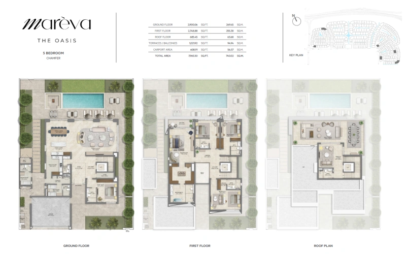 Luxuriöse 5-Schlafzimmer-Villa mit privatem Pool in bester Lage