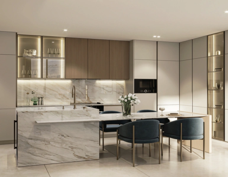 Stilvolles Ein-Zimmer-Apartment mit modernem Design