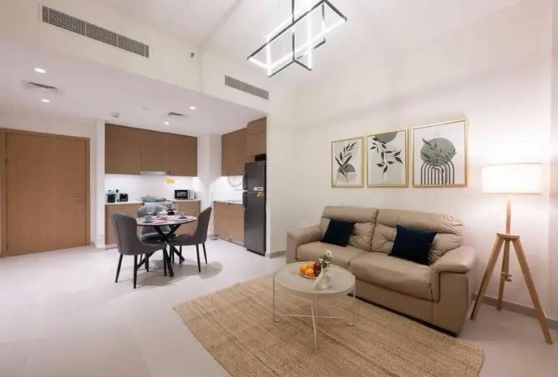 Stilvolles Ein-Zimmer-Apartment mit modernem Design