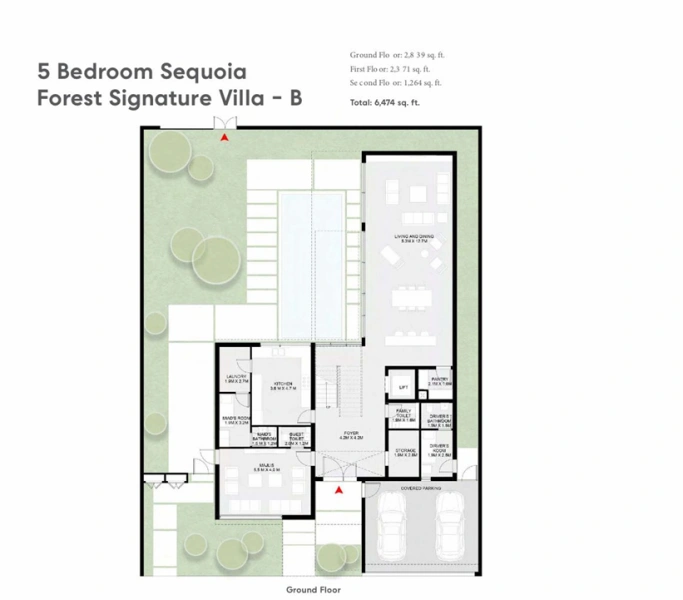 Luxuriöse 5-Schlafzimmer Villa mit Pool, modernem Design & Maids- und Drivers-Zimmer