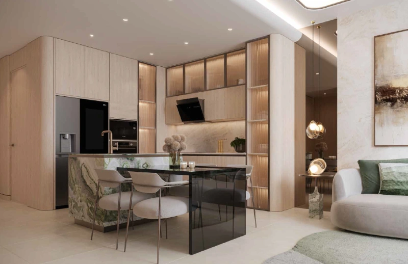 Exklusives 3-Zimmer-Penthouse mit Zimmer für das Personal im Island Beach Living-Stil