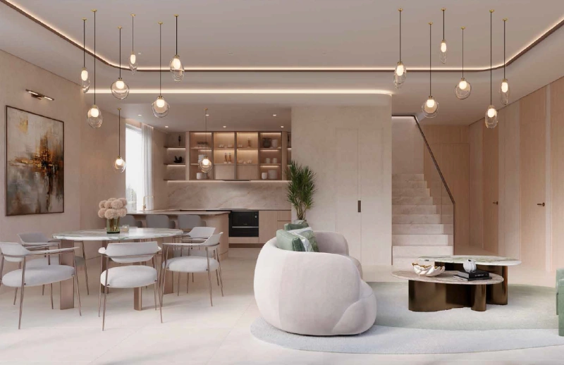 Exklusives 3-Zimmer-Penthouse mit Zimmer für das Personal im Island Beach Living-Stil