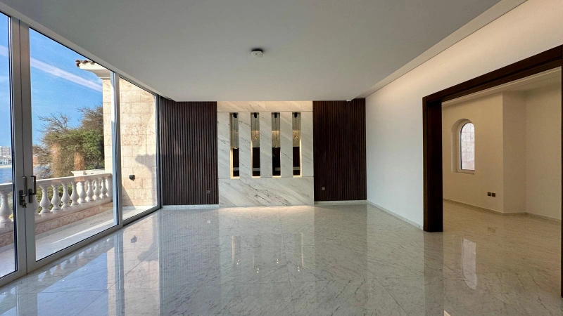 5BR Signature Villa Frond C Palm Jumeirah - Blick auf Atlantis