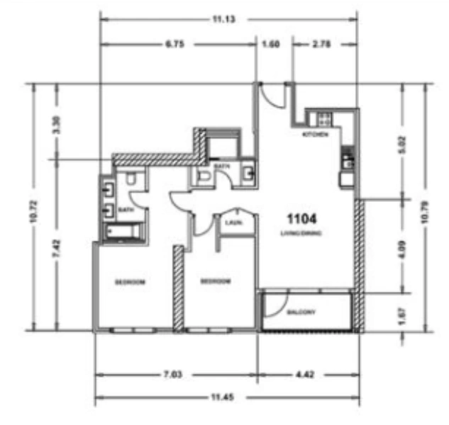 Luxuriöse 3-Zimmer-Wohnung mit Kanalblick im Creek Gate Tower 1