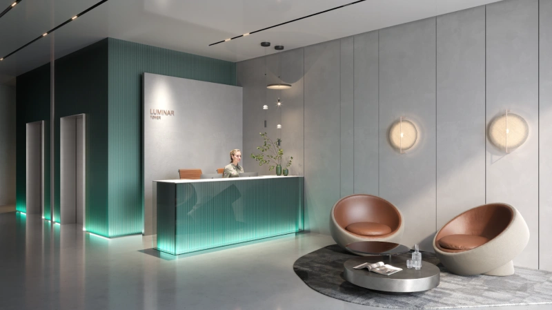 1.5-Schlafzimmer-Wohnung in "LUM1NAR TOWER"