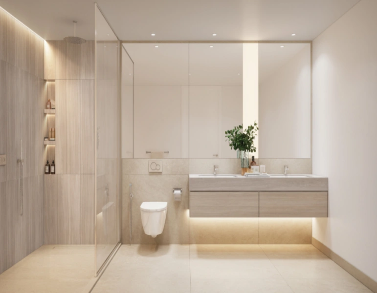 Luxuriöse Zwei-Zimmer-Wohnung mit modernem Design