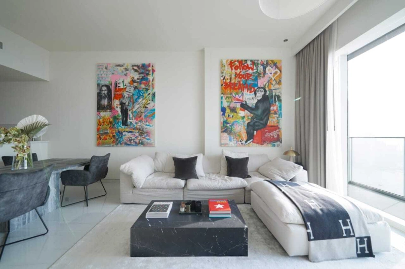 Luxuriöses 4-Zimmer Apartment mit spektakulärem Blick auf die Palme, Burj Al Arab und Jachthafen