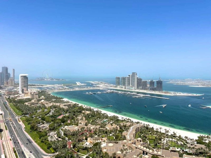 Luxuriöses 4-Zimmer Apartment mit spektakulärem Blick auf die Palme, Burj Al Arab und Jachthafen