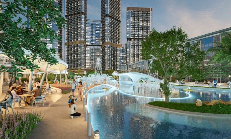 Luxuriöses 2-Zimmer-Apartment mit atemberaubendem bodentiefen Rundglas, nahe Downtown Dubai!