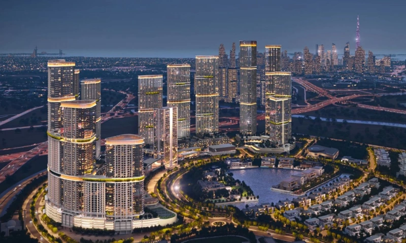 Luxuriöses 2-Zimmer-Apartment mit atemberaubendem bodentiefen Rundglas, nahe Downtown Dubai!