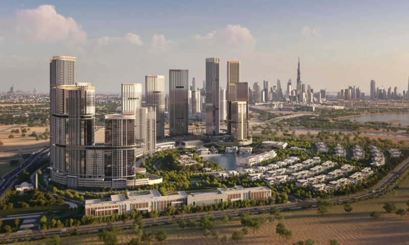 Luxuriöses 2-Zimmer-Apartment mit atemberaubendem bodentiefen Rundglas, nahe Downtown Dubai!