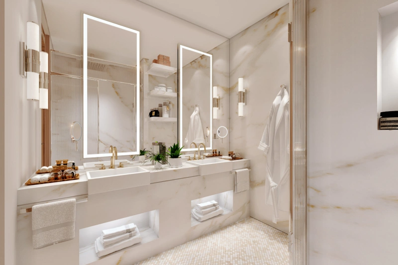 Exklusive 3-Zimmer-Luxuswohnung mit Dienstzimmer, privatem Pool und modernem Design