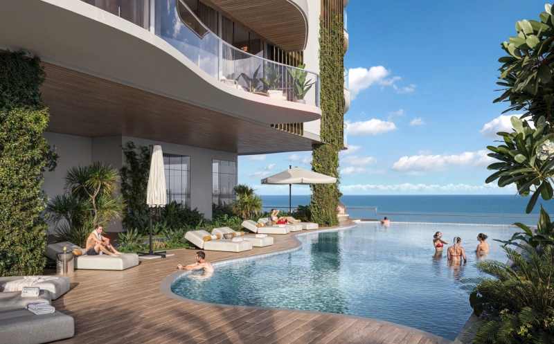 Exklusive 3-Zimmer-Luxuswohnung mit Dienstzimmer, privatem Pool und modernem Design