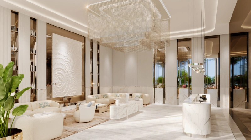 Exklusive 3-Zimmer-Luxuswohnung mit Dienstzimmer, privatem Pool und modernem Design