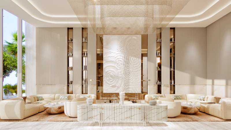 Exklusive 3-Zimmer-Luxuswohnung mit Dienstzimmer, privatem Pool und modernem Design