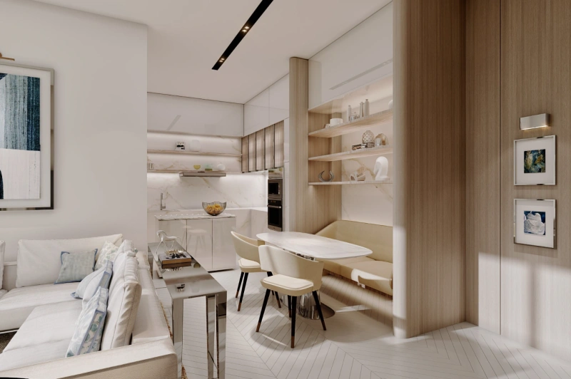 Exklusive 3-Zimmer-Luxuswohnung mit Dienstzimmer, privatem Pool und modernem Design