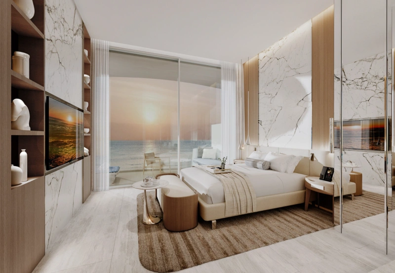 Exklusive 3-Zimmer-Luxuswohnung mit Dienstzimmer, privatem Pool und modernem Design