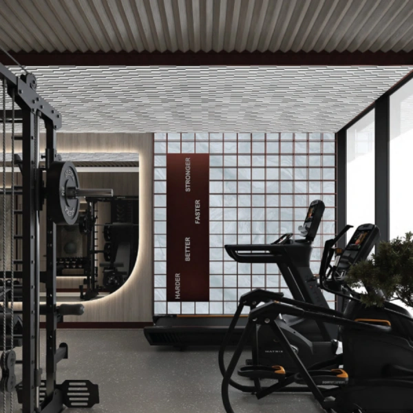 Ein-Schlafzimmer-Apartment mit Abstellraum, mit modernem Design