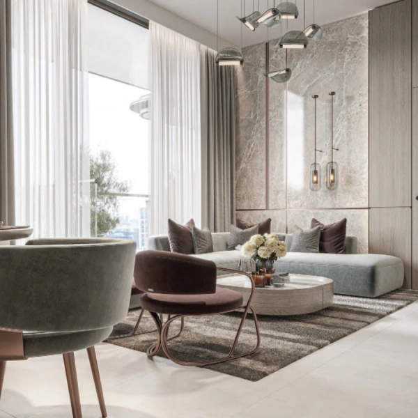 Ein-Schlafzimmer-Apartment mit Abstellraum, mit modernem Design