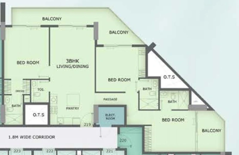 Modernes Apartment mit Sauna, 3 Schlafzimmern und in der Nähe des Miracle Gardens!