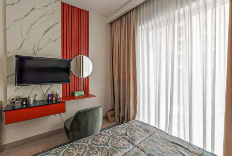 Stilvolle Einzimmerwohnung mit modernem Designkonzept