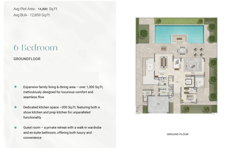 Luxuriöse 6-Zimmer-Villa mit Familienzimmer und Dachterrasse sowie riesigem Privatpool