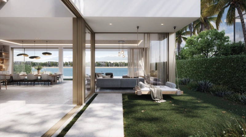 Luxuriöse Strandvilla mit 6 Schlafzimmern, riesiger Dachterrasse und großzügigem Wohnbereich.