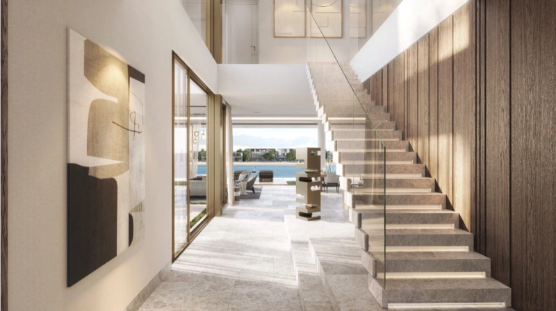 Luxuriöse Strandvilla mit 6 Schlafzimmern, riesiger Dachterrasse und großzügigem Wohnbereich.