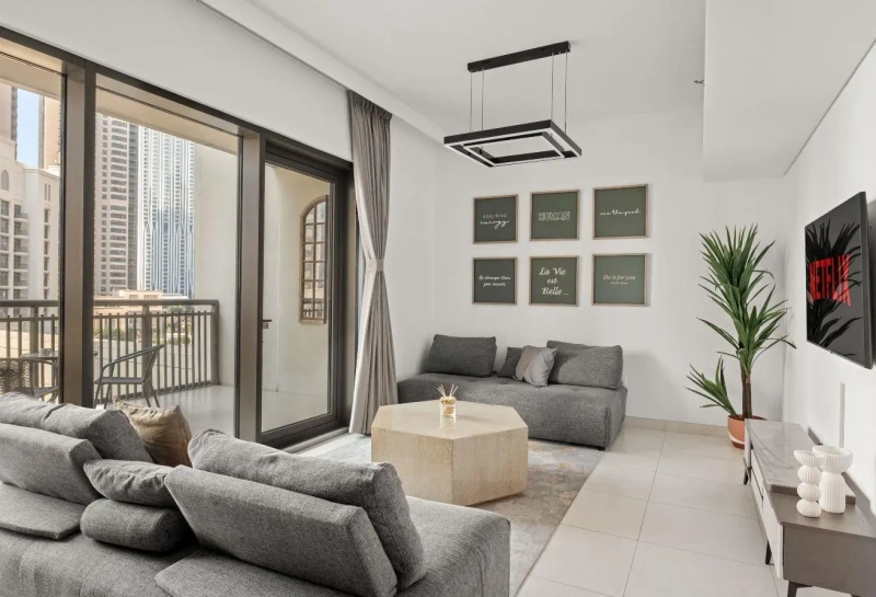 Stylish two bedroom apartment with modern design and stunning features