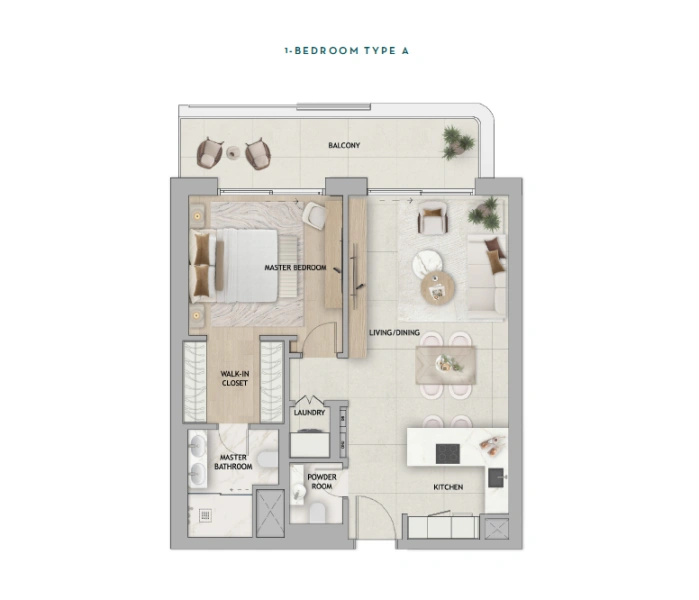 Moderne Eleganz am Strand: Luxuriöses 1-Zimmer-Apartment mit Meerblick!