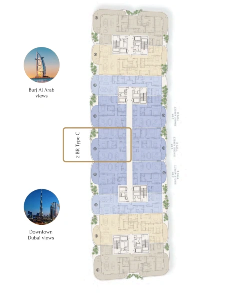 Exklusive 2-Zimmer Luxuswohnung mit Burj Khalifa Blick in bester Lage!