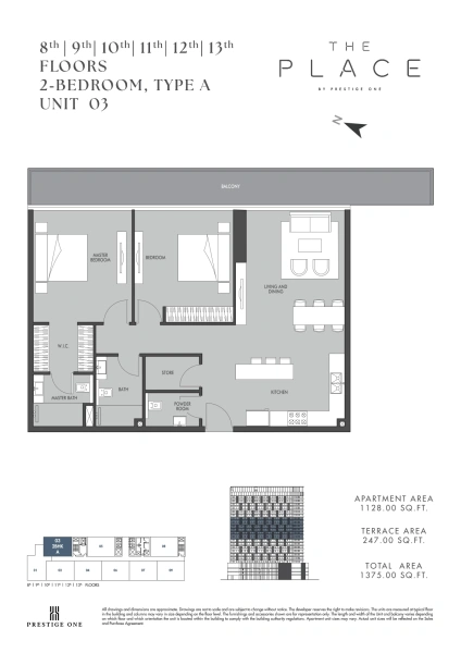 2-Bedroom Apartment In &Quot;The Place By Prestige One&Quot;
