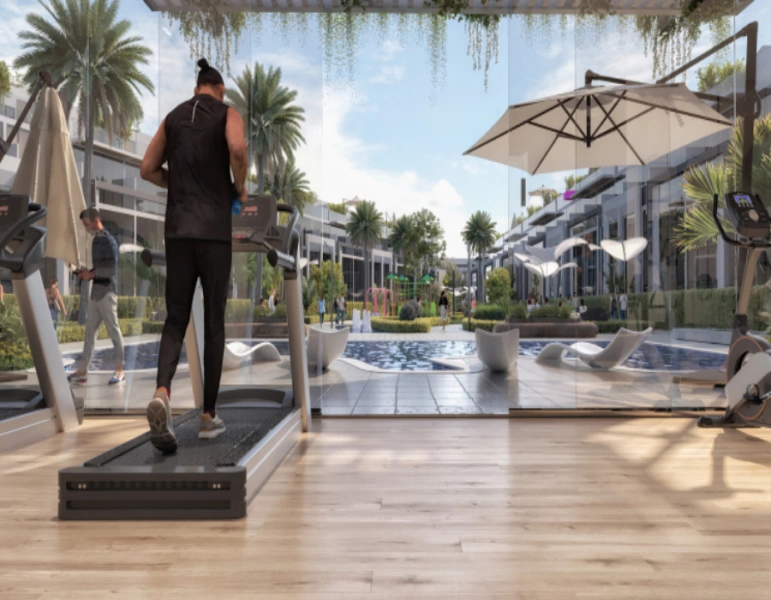 Stilvolle Wohnung mit einem Schlafzimmer und modernem Design