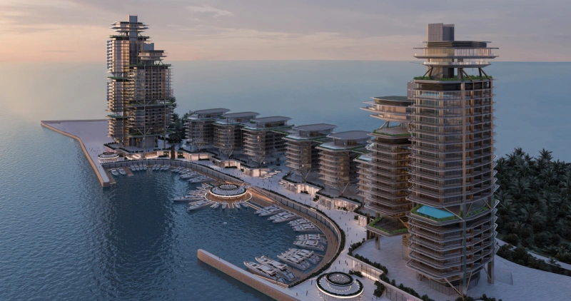 Direkt am Meer gelegenes Super-Luxus-Apartment mit 2 Schlafzimmern und riesigem Balkon mit Meerblick