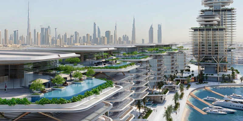 Direkt am Meer gelegenes Super-Luxus-Apartment mit 2 Schlafzimmern und riesigem Balkon mit Meerblick