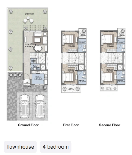 Spacieuse maison de ville avec 4 chambres et une grande cour arrière verdoyante