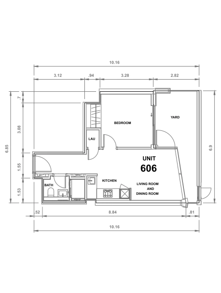 Geräumige 1-Schlafzimmer-Wohnung mit riesigen Layout!