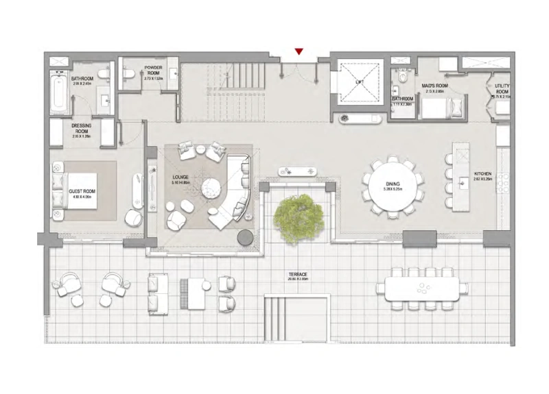 Luxuriöses Wohnen in diesem exklusiven 4-Zimmer-Duplex-Apartment!