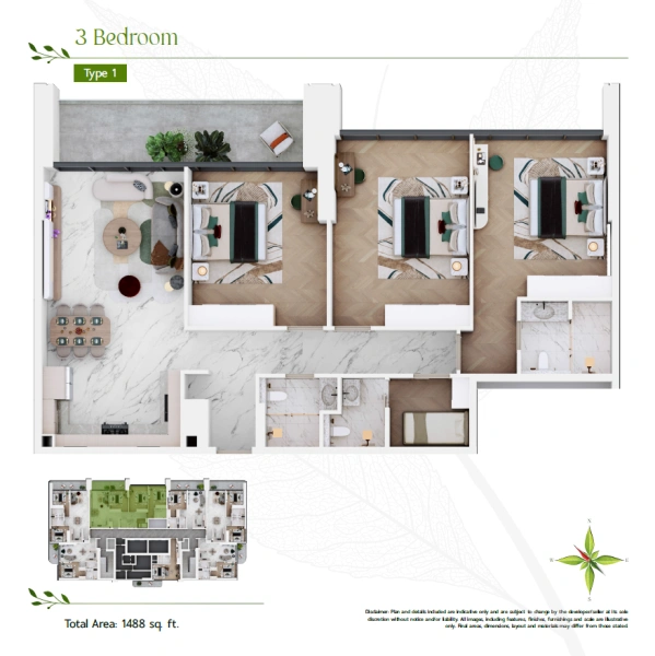 Exklusive 3-Zimmer-Wohnung mit Luxusausstattung, Dienstzimmer und Abstellraum!