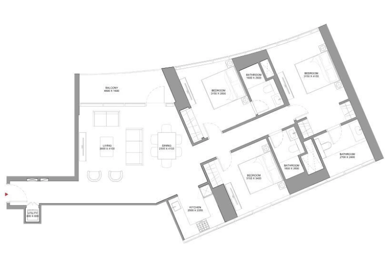 Modernes Stadthaus mit 3 Schlafzimmern, großen bodentiefen Fenstern und Wäsche Raum!