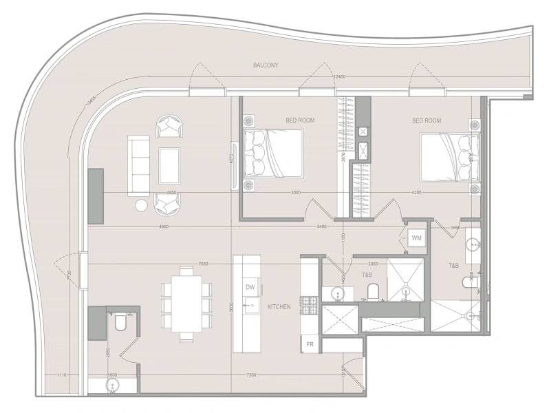 2-Bedroom Apartment in "A1LA RESIDENCE"